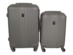 Smte -quad Wheel Quality Travel Ware 2 Piece Alin Grey With Keychain