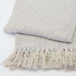 Ladder THROW - Light Grey