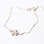Sterling Silver Flower Bracelets - "bloom" - Dainty Wildflower