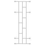 Xpanda Burglar Bar Brick White 460MM X 1000MM