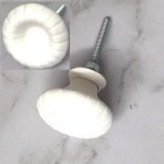 JP774 White Resin Doorknob Harebell