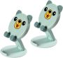 2PCS Folding Phone Stand Desk Mount Holder Cell Phone Rack Silicone
