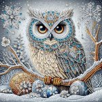 5D Owl Diamond Painting Kit Diy Special Shaped Crystal Drill Partial Inlay Mosaic Craft Handmade Art Gift Festive Party Decor Un