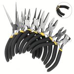 8PCS MINI Jewelry Pliers Round Curved Needle Nose Beading Jewelry Pliers Diy Craft For Jewelry Making And Repairing Tools Kit