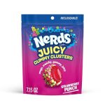Nerds Juicy Gummy Clusters Strawberry Punch Juicy And Gummy Candy 1 Stand Up Bag For Snacking And Sharing 7.2 Ounce