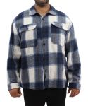 Mens Fleece Shirt - 8XL Nvy blue