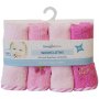Snuggletime Wash Cloth Pink 4 Pack