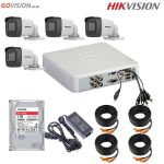 Hikvision 1080P 4 Channel Cctv Kit With 2MP Ir Bullet Cameras & 1TB Hdd Bundle
