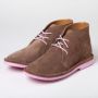 Bata Ladies Safari Legacy Boot With Pink Sole Brown