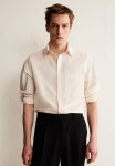 Regular Fit Shirt - Cream Striped