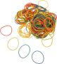 Colorful Rubber Rings 200G Pack Elastic Rubber Bands For Office Supplies