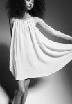 A-line Throw-on Dress - Cream