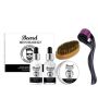 Men Beard Wash Oil & Balm Treatment Set With Derma Roller & Brush