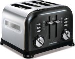Morphy Richards - 4 Slice Toaster - Metallic Black