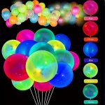 20PCS 25.4 Cm Neon Fluorescent Balloons Colorful Luminous Party Balloons Wedding Decor Birthday Party Decor Anniversary Decor Gr