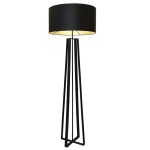 Quad Tall Metal Floor Lamp Black Pearl Beige - Pearl Beige