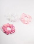 Kids Mixed Sequin Pink Scrunchies 3-PACK