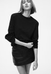 Shoulder-pad Top - Black