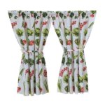 Veggie Patch Cafe Curtain 110 X 120CM 2PC