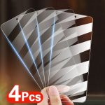 4-PACK 9H HD Clear Tempered Glass Screen Protectors For Various Phones Anti-scratch Glass Material Case-friendly Design Compatib