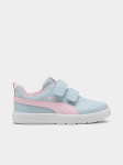 Puma Girls Courtflex V3 V Ps Sneakers In Grey And Pink - Grey And Pink 2