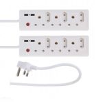 6 Way Multiplug Pack Of 2