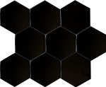Product: Large Hexagonal Black Gloss
