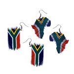 South African Flag Earrings - Factory Plaza