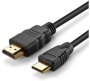 HDMI To HDMI 1 M HDMI-MINI1M Compatible With Laptop Computer Speaker Tv Gaming Console Black One Cable