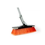 Deluxe Broom Flagged Bristles Pvc Coated Metal Handle