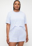 Cotton On Plus So Soft Short Sleeve Jersey Sleep Set - Windsurfer Claire Stripe