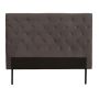 Lara Velvet Touch Double Headboard - Dark Grey