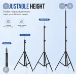 Professional Foldable Photography Studio Light Stand – 110CM Unboxed