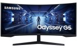 Samsung Odyssey G55T Gaming 1000R Borderless 34" Display Va Response: 1MS Mprt Ar: 21:9 Resolution: 3440X1440 Uwqhd Rr: 165HZ HD