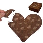 20 Reasons Why I Love You Gift Box Romantic Heart Wooden Puzzle For Him Her Valentines Anniversary Wedding Gifts For Boyfriend G
