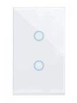 Wifi Smart Touch Switch 2 Channel White No Neutral Ewelink