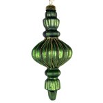 Ornament Glass 6X6X15CM Pine Green