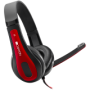 Canyon HSC-1 Basic PC Headset With Microphone - Black-red