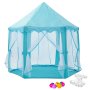 Kids Playing Castle Tent Playhouse With LED Light String - Blue