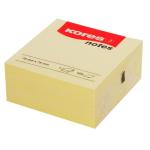Kores Yellow Notes Cube 400 Sheets 75X75MM