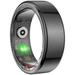 Volkano Ring Series Smart Ring With Charge Case Black