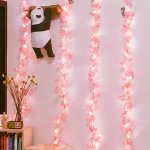 1ROLL LED Cherry Blossom String Lights 2M 6.56FT 20 Leds Battery Powered Warm White Fairy Lights For Birthday Party Wedding Rama
