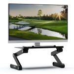 Workez Monitor Stand Single Mount Height Adjustable Monitor Riser For Desk Ergonomic Desktop Computer Stand