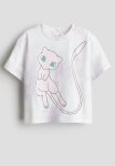 Printed T-Shirt - Light Purple & Pok Mon