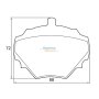 Stone Brake Pad Set Rear SP16600