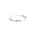 White Diamond Baguette Half Eternity Band - Natural White Gold 18CT