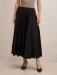 Delphine Pleated Midaxi Skirt - 16 Black