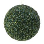 Emerald Glitter Foam Bauble 15CM