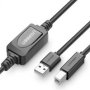 UGreen USB-10374 USB 2.0 A Male To B Male Active Printer Cable 10M Black