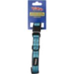 Small Blue Reflective Dog Collar